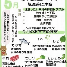 日々の体調管理は食事から！